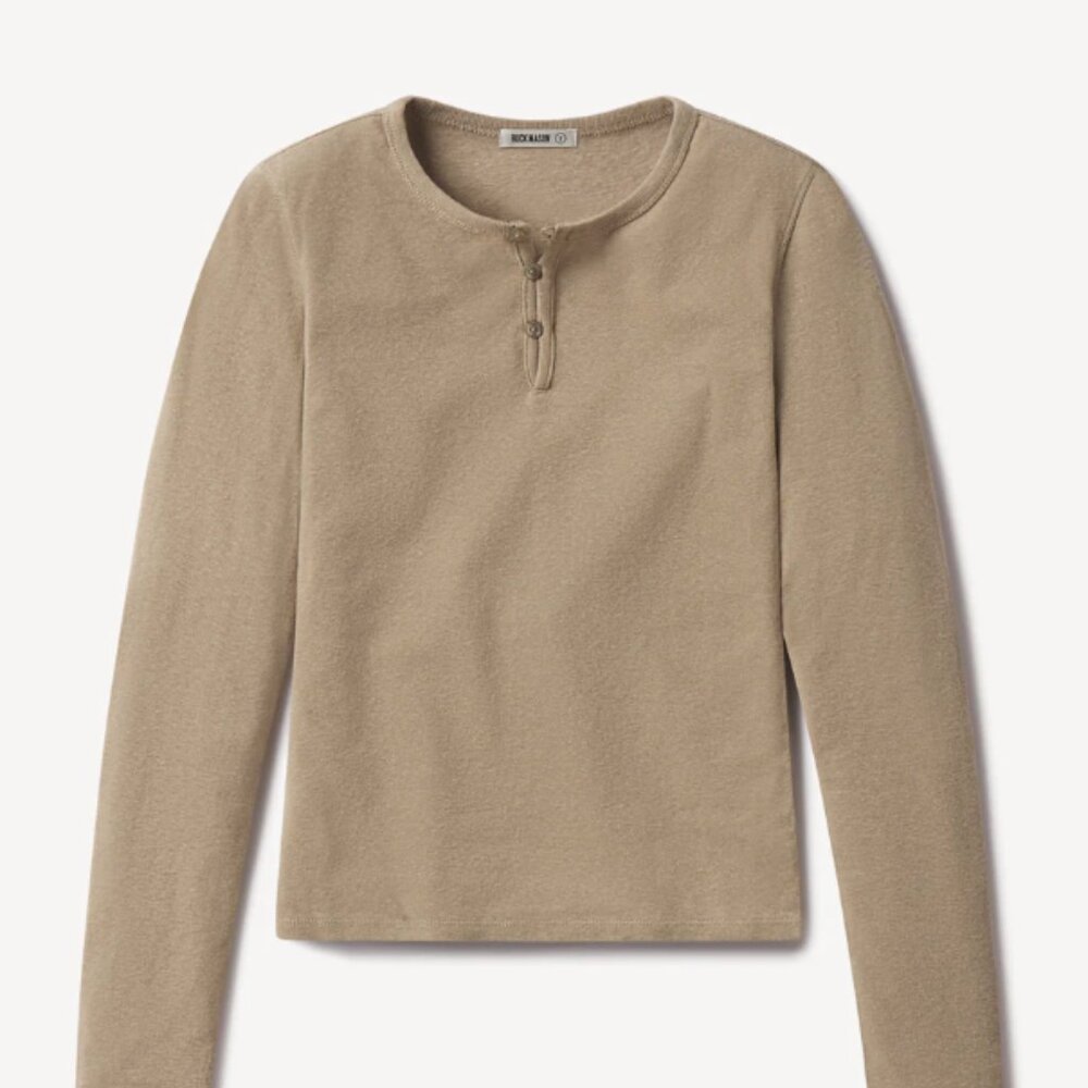 Buck Mason Beige Long Sleeve Top *NWT*